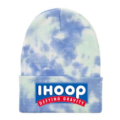 Ihoop I Hoop Defying Gravity Basketball & Basketballer Tie Dye 12in Knit Beanie