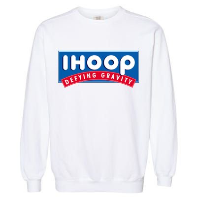 Ihoop I Hoop Defying Gravity Basketball & Basketballer Garment-Dyed Sweatshirt