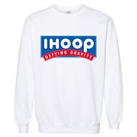 Ihoop I Hoop Defying Gravity Basketball & Basketballer Garment-Dyed Sweatshirt