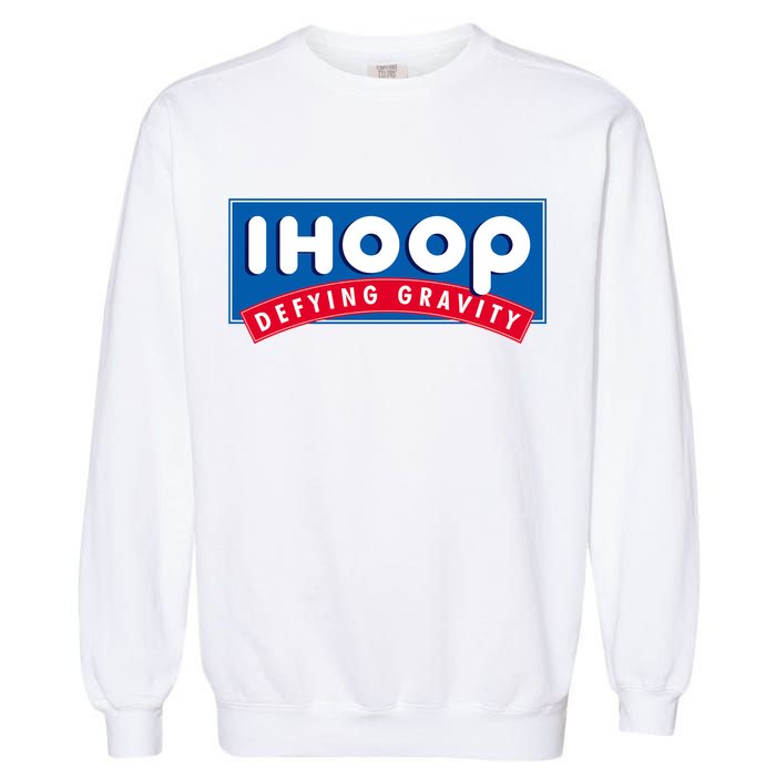 Ihoop I Hoop Defying Gravity Basketball & Basketballer Garment-Dyed Sweatshirt
