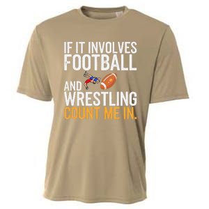 If It Involves Football And Wrestling Count Me In Cooling Performance Crew T-Shirt