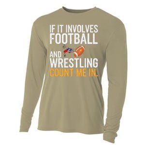 If It Involves Football And Wrestling Count Me In Cooling Performance Long Sleeve Crew