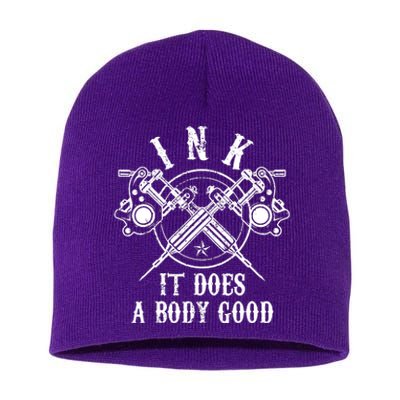 Ink Inked Short Acrylic Beanie