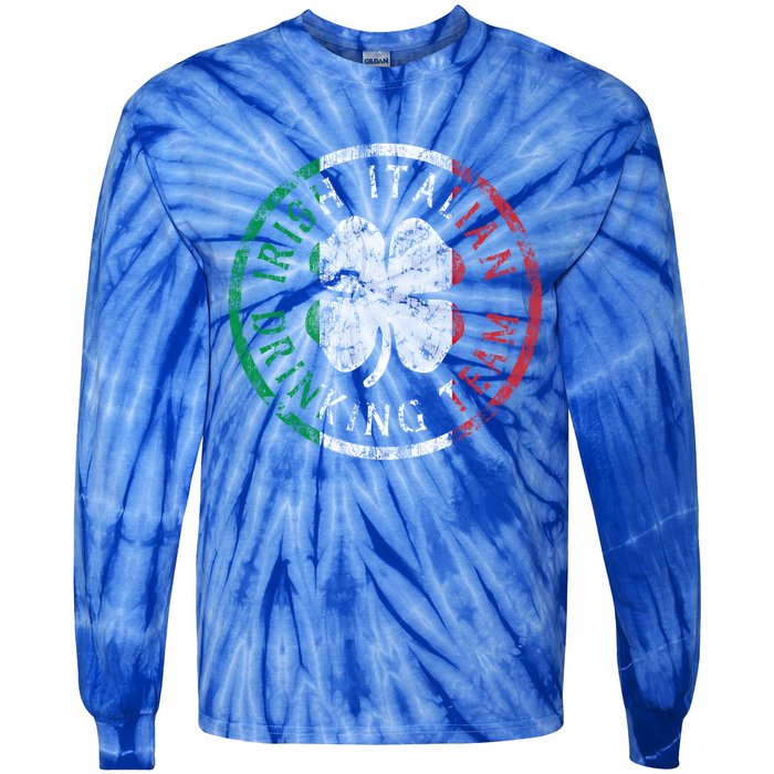 Irish Italian Ing Team Italia Gift Tie-Dye Long Sleeve Shirt