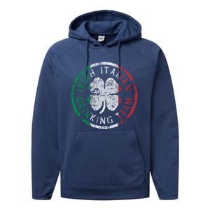 Irish Italian Ing Team Italia Gift Performance Fleece Hoodie