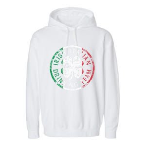 Irish Italian Ing Team Italia Gift Garment-Dyed Fleece Hoodie