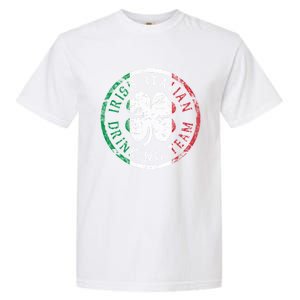 Irish Italian Ing Team Italia Gift Garment-Dyed Heavyweight T-Shirt