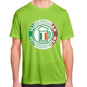 Irish Italian Ing Team Italy Flag St Patrick Humor Gift Cool Gift Adult ChromaSoft Performance T-Shirt