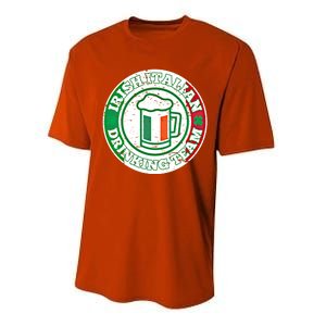 Irish Italian Ing Team Italy Flag St Patrick Humor Gift Cool Gift Performance Sprint T-Shirt