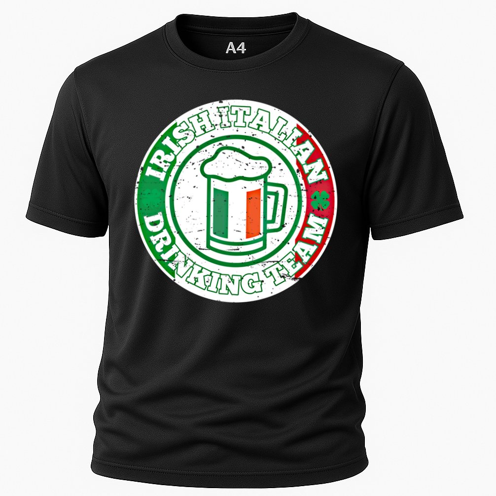 Irish Italian Ing Team Italy Flag St Patrick Humor Gift Cool Gift Cooling Performance Crew T-Shirt