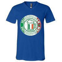 Irish Italian Ing Team Italy Flag St Patrick Humor Gift Cool Gift V-Neck T-Shirt