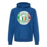 Irish Italian Ing Team Italy Flag St Patrick Humor Gift Cool Gift Premium Hoodie