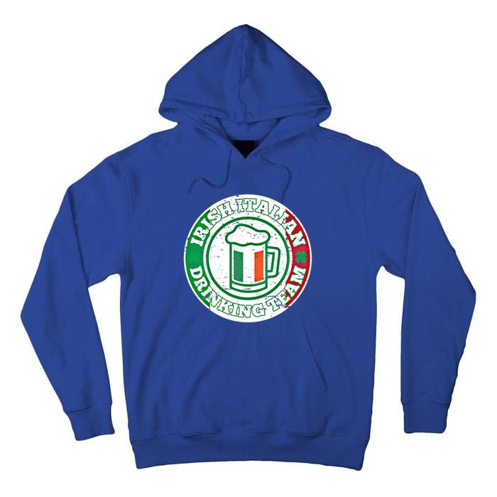 Irish Italian Ing Team Italy Flag St Patrick Humor Gift Cool Gift Tall Hoodie