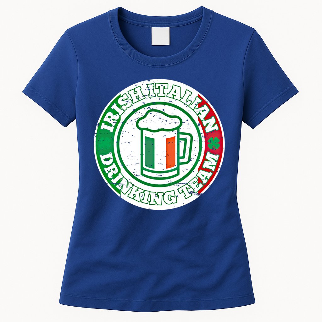 Irish Italian Ing Team Italy Flag St Patrick Humor Gift Cool Gift Womens T-Shirt