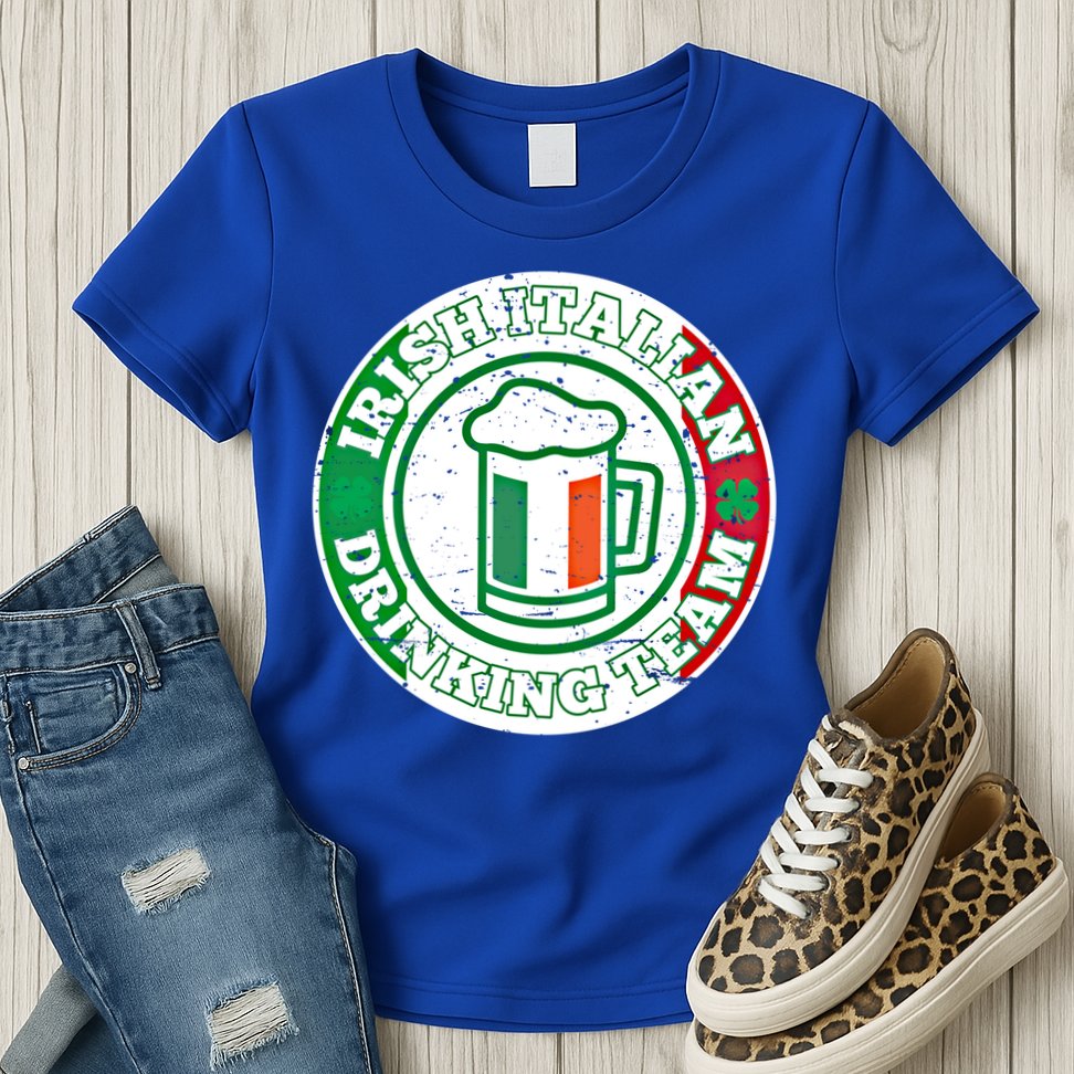 Irish Italian Ing Team Italy Flag St Patrick Humor Gift Cool Gift Womens T-Shirt