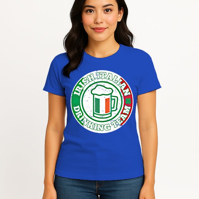 Irish Italian Ing Team Italy Flag St Patrick Humor Gift Cool Gift Womens T-Shirt