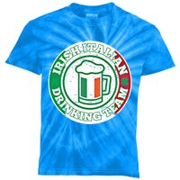 Irish Italian Ing Team Italy Flag St Patrick Humor Gift Cool Gift Kids Tie-Dye T-Shirt