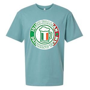 Irish Italian Ing Team Italy Flag St Patrick Humor Gift Cool Gift Sueded Cloud Jersey T-Shirt