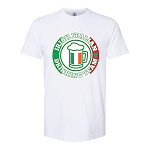 Irish Italian Ing Team Italy Flag St Patrick Humor Gift Cool Gift Softstyle CVC T-Shirt