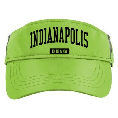 Indianapolis Indiana In Vintage Athletic Sports Design Funny Gift Adult Drive Performance Visor