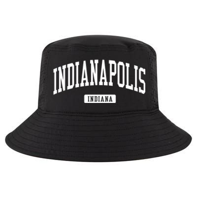 Indianapolis Indiana In Vintage Athletic Sports Design Funny Gift Cool Comfort Performance Bucket Hat