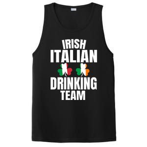 Irish Italian Ing Team St Patricks Day Shamrock Flag Gift PosiCharge Competitor Tank