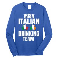 Irish Italian Ing Team St Patricks Day Shamrock Flag Gift Long Sleeve Shirt