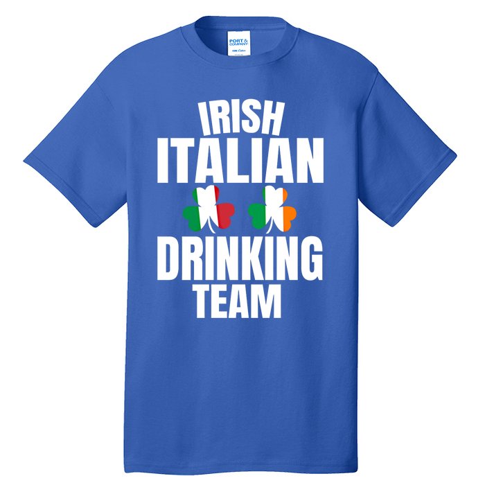 Irish Italian Ing Team St Patricks Day Shamrock Flag Gift Tall T-Shirt