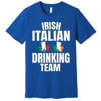 Irish Italian Ing Team St Patricks Day Shamrock Flag Gift Premium T-Shirt