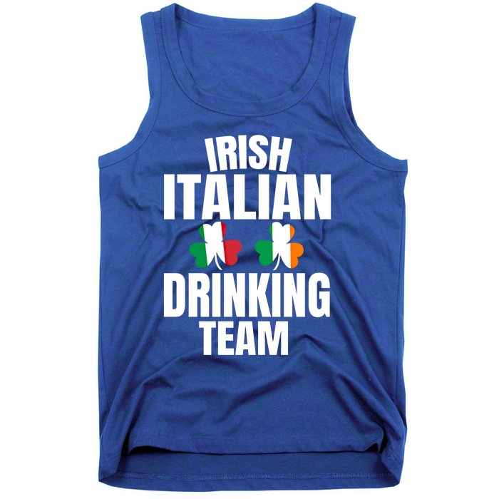 Irish Italian Ing Team St Patricks Day Shamrock Flag Gift Tank Top