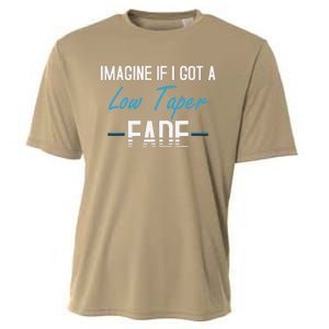 Imagine If I Got A Low Taper Fade Funny Hairstyle Meme Cooling Performance Crew T-Shirt