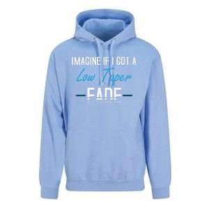 Imagine If I Got A Low Taper Fade Funny Hairstyle Meme Unisex Surf Hoodie