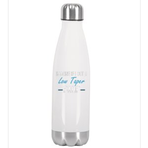 Imagine If I Got A Low Taper Fade Funny Hairstyle Meme Stainless Steel Insulated Water Bottle