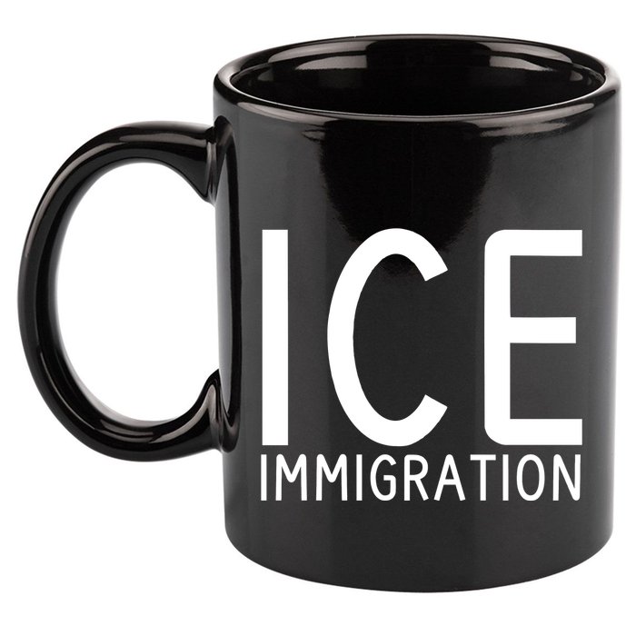 Ice Immigration 11oz C Handle Ceramic Mug