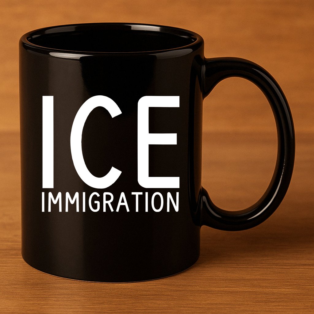 Ice Immigration 11oz C Handle Ceramic Mug