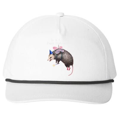 It Is I Your Fairy Godpossum Snapback Five-Panel Rope Hat