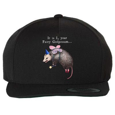 It Is I Your Fairy Godpossum Wool Snapback Cap