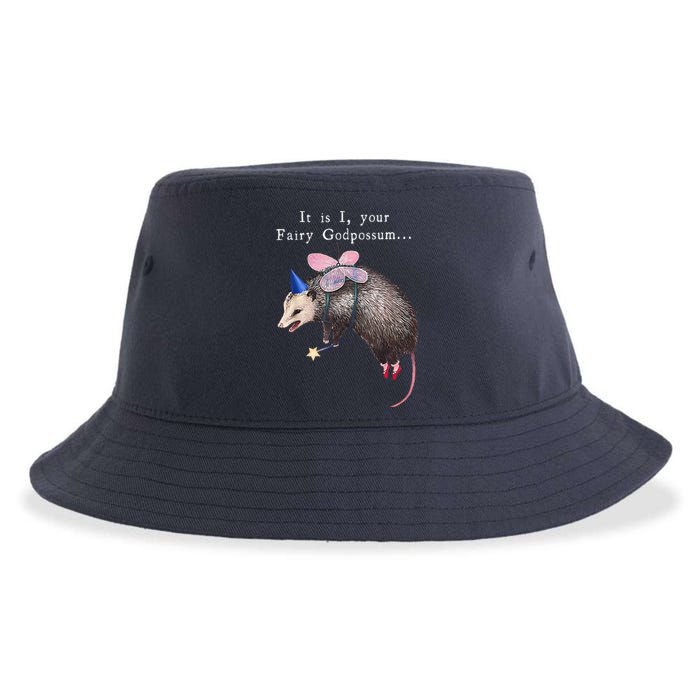 It Is I Your Fairy Godpossum Sustainable Bucket Hat