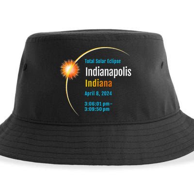 Indianapolis Indiana IN Total Solar Eclipse 2024 1 Sustainable Bucket Hat
