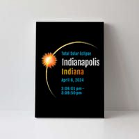 Indianapolis Indiana IN Total Solar Eclipse 2024 1 Canvas