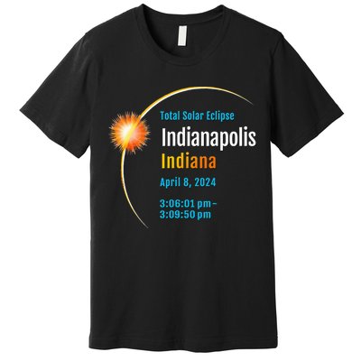 Indianapolis Indiana IN Total Solar Eclipse 2024 1 Premium T-Shirt