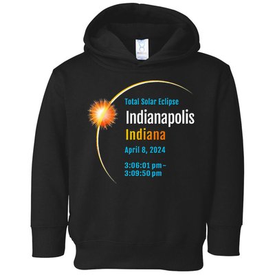 Indianapolis Indiana IN Total Solar Eclipse 2024 1 Toddler Hoodie