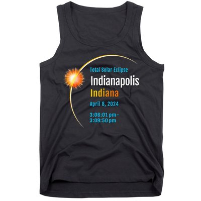 Indianapolis Indiana IN Total Solar Eclipse 2024 1 Tank Top