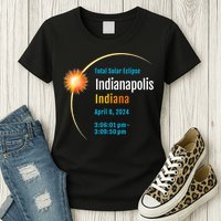 Indianapolis Indiana IN Total Solar Eclipse 2024 1 Womens T-Shirt