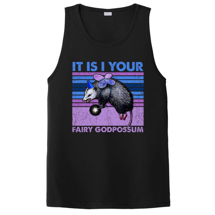 It Is I Your Fairy Godpossum Retro Opossum Lover PosiCharge Competitor Tank