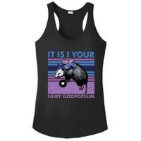 It Is I Your Fairy Godpossum Retro Opossum Lover Ladies PosiCharge Competitor Racerback Tank