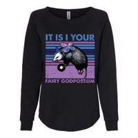 It Is I Your Fairy Godpossum Retro Opossum Lover Womens California Wash Sweatshirt