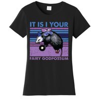 It Is I Your Fairy Godpossum Retro Opossum Lover Women's T-Shirt