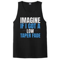 Imagine If I Got A Low Taper Fade Funny Ironic Meme PosiCharge Competitor Tank