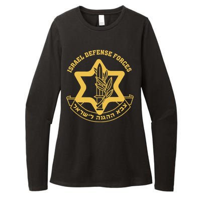 Idf Israel Israeli Defense Forces Zahal Womens CVC Long Sleeve Shirt